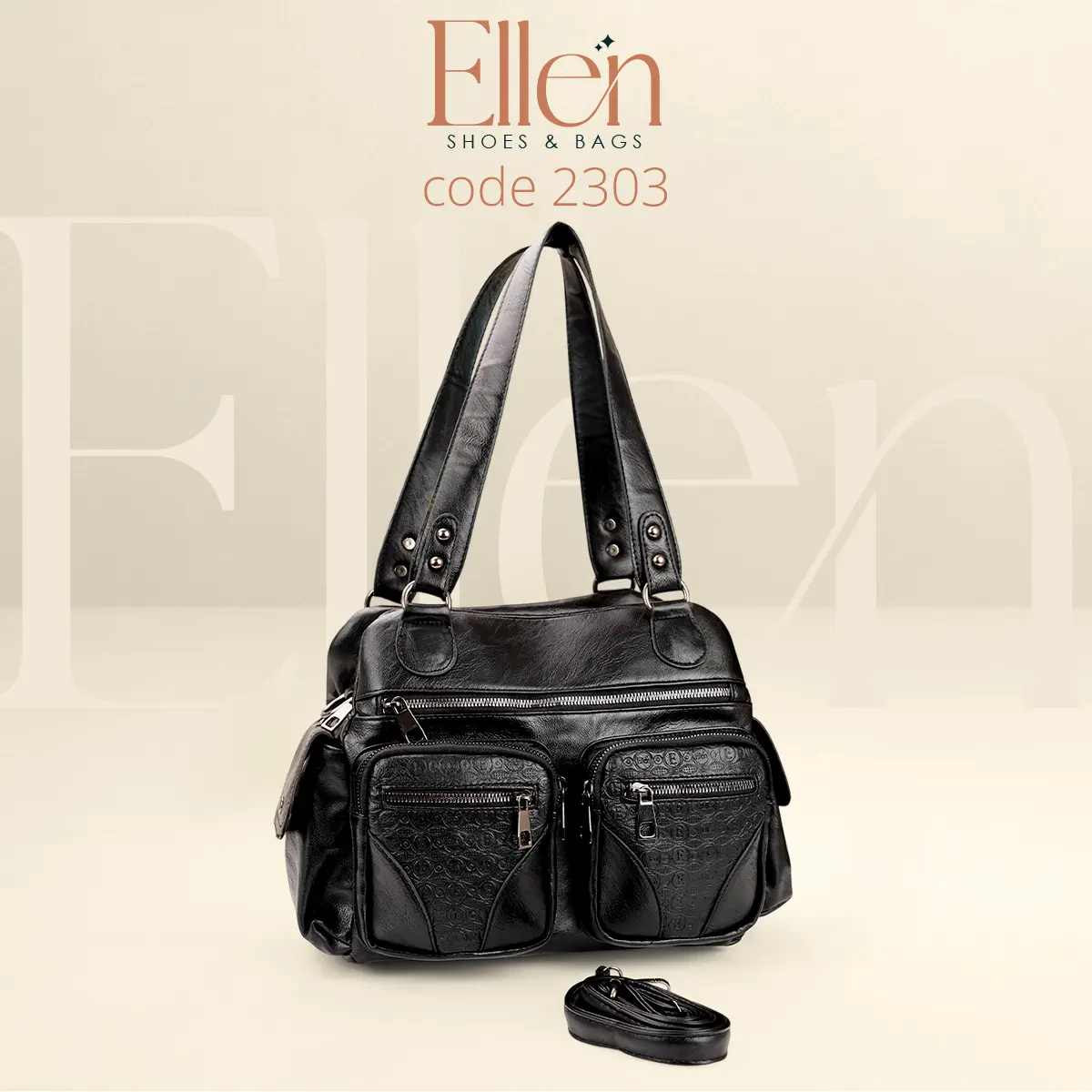 E2303BK شنطة جلد واكسسوار مستورد Code 2303 هافان