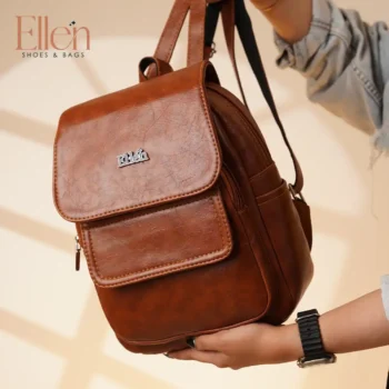 شنطة ظهر إيلين – جلد طري بجودة عالية | Ellen Shoes & Bags موديل 2501