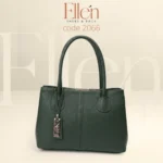 شنطة توت حريمي فورمة ثابتة بملمس جلد محبّب + حزام طويل كروس - كود 2066