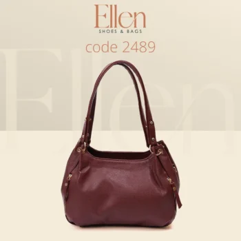 شنطة كتف وكروس عملية بتصميم انسيابي وسوست جانبية مميزة - كود 2489