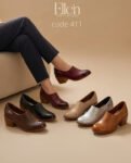 حذاء كعب 4سم بجلد طري - Code 411