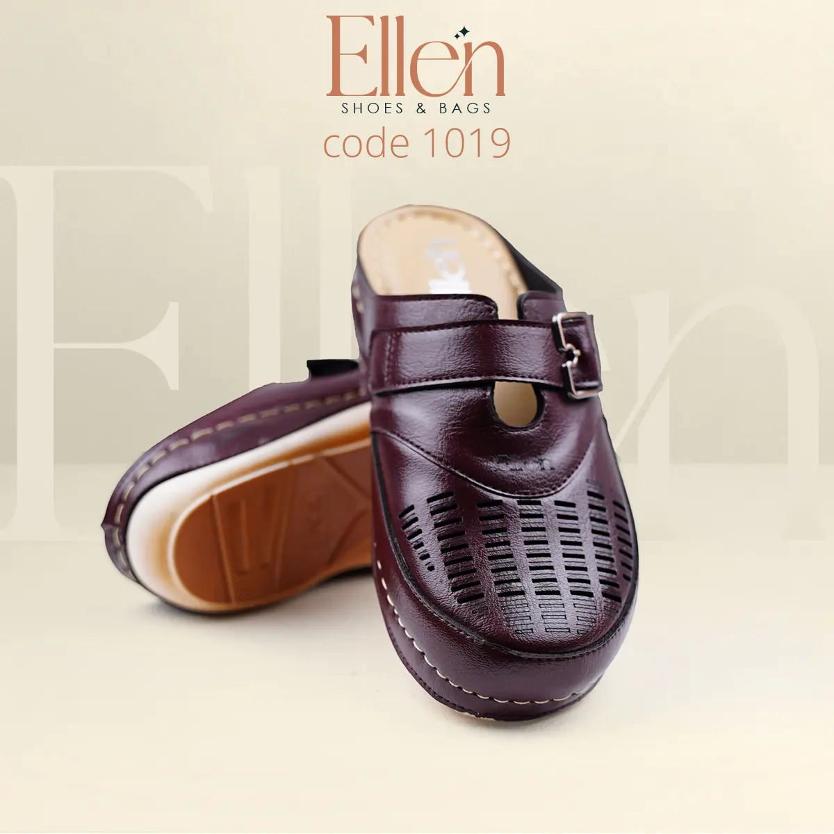 E1019BU_4 سابو نبيتي حريمي مفتوح من الخلف بتصميم عملي كود 1019